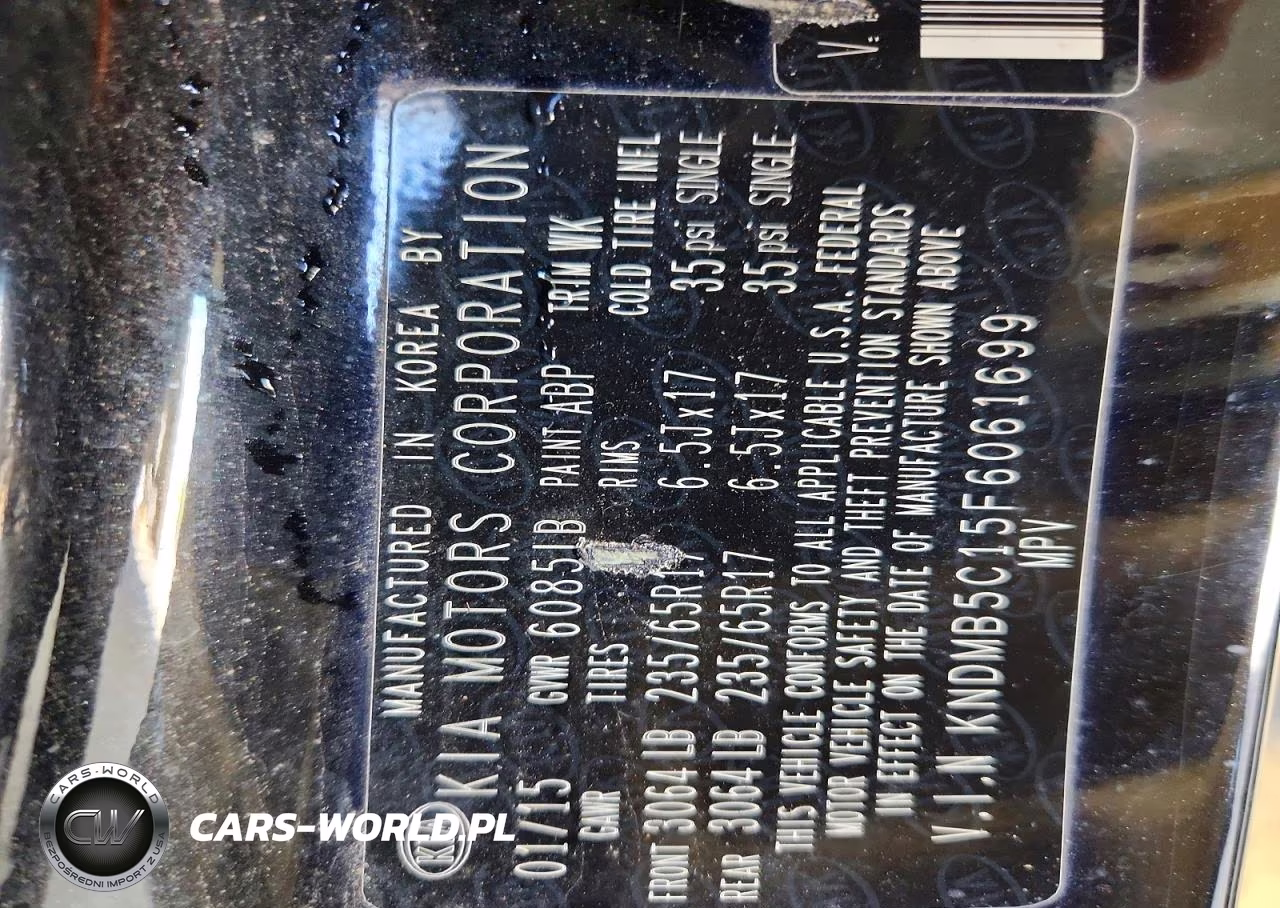2015 Kia Sedona Lx VIN:KNDMB5C15F6061699 - 13