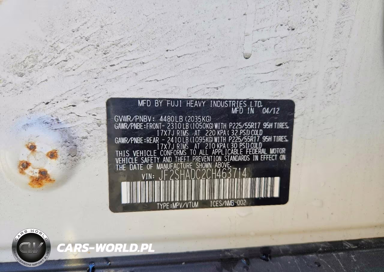 2012 Subaru Forester 2.5X Premium VIN:JF2SHADC2CH463714 - 13