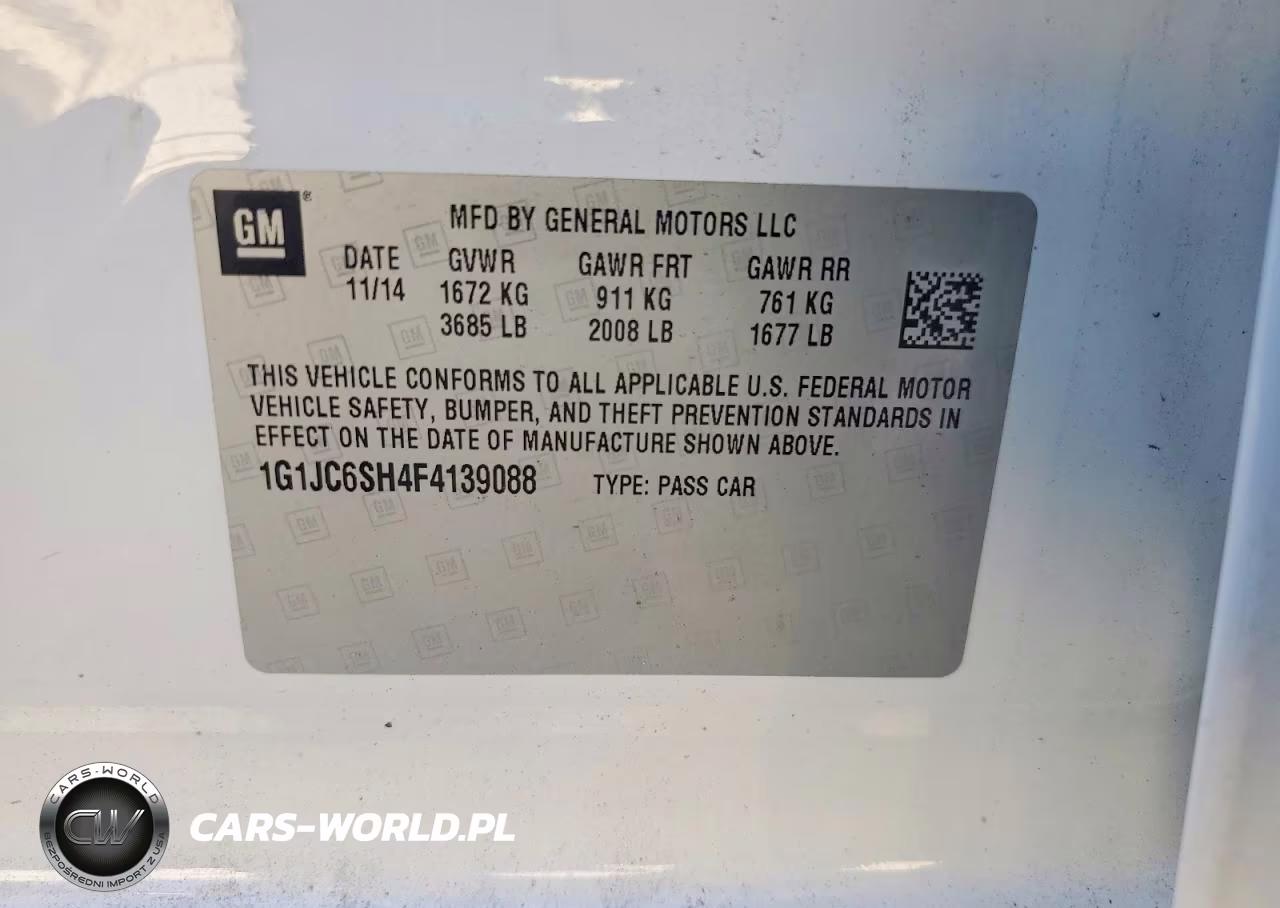 2015 Chevrolet Sonic Lt VIN:1G1JC6SH4F4139088 - 12