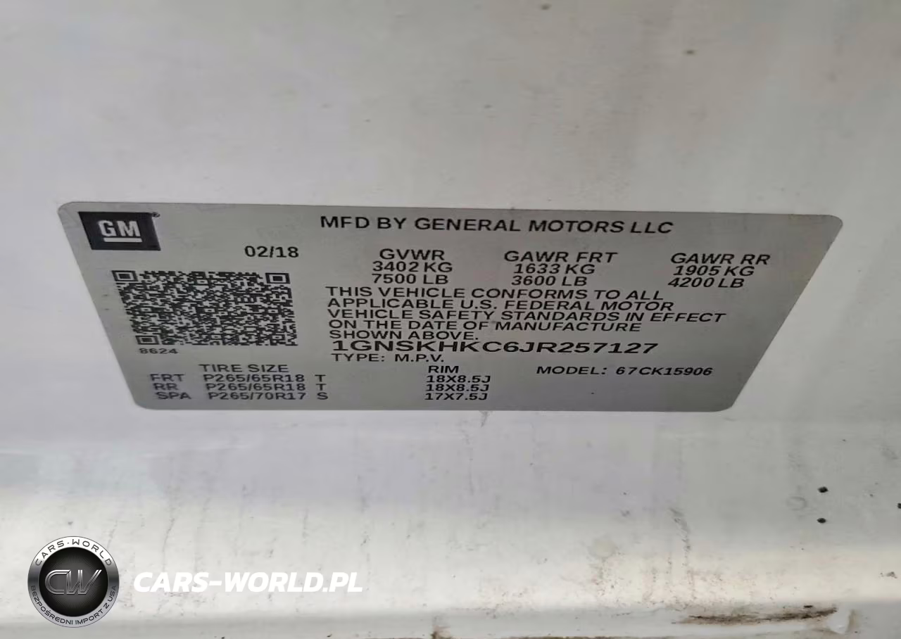 2018 Chevrolet Suburban K1500 Lt VIN:1GNSKHKC6JR257127 - 13