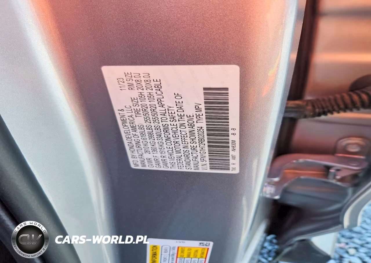 2024 Honda Pilot Touring VIN:5FNYG1H72RB020254 - 12