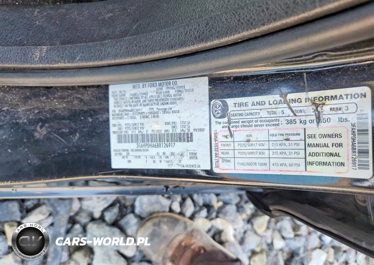 2011 Ford Fusion Se VIN:3FAHP0HA6BR126917 - 13