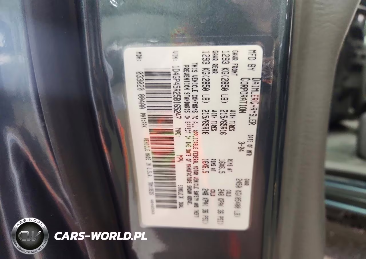 2005 Dodge Caravan Sxt VIN:1D4GP45R25B165247 - 14