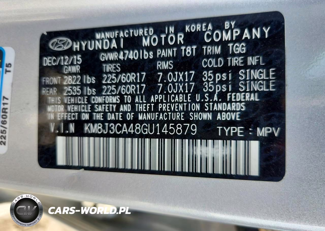 2016 Hyundai Tucson Se VIN:KM8J3CA48GU145879 - 13