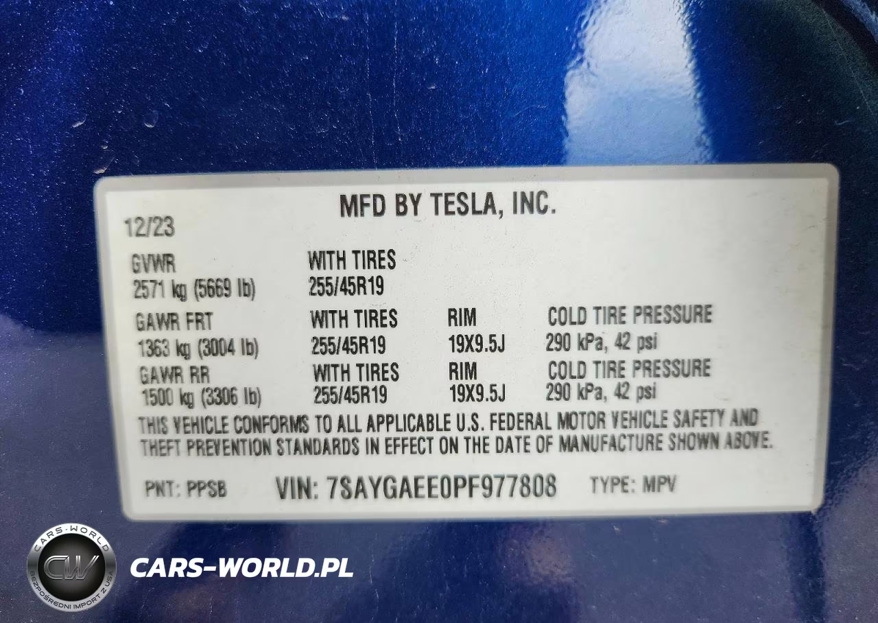 2023 Tesla Model Y VIN:7SAYGAEE0PF977808 - 13