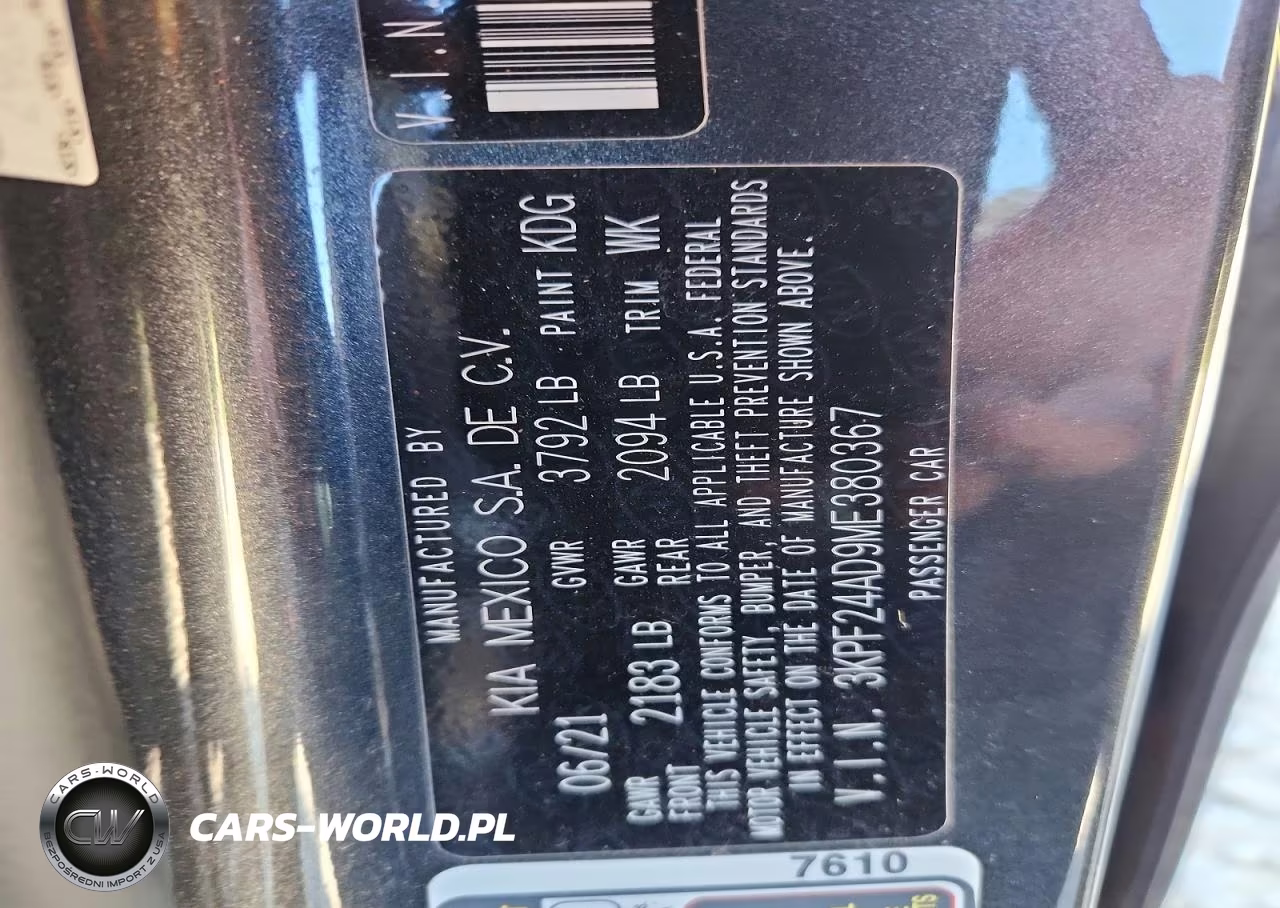 2021 Kia Forte Lxs VIN:3KPF24AD9ME380367 - 12