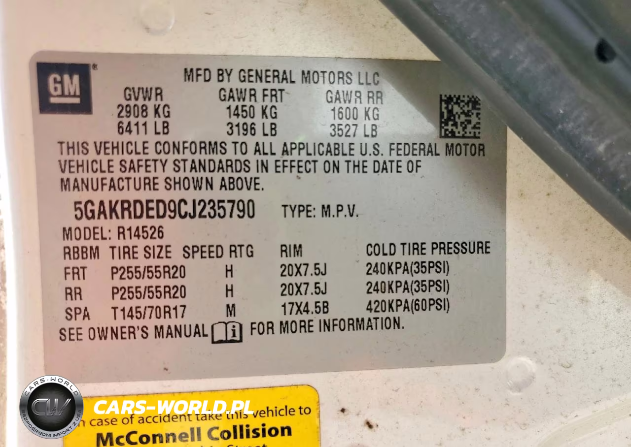 2012 Buick Enclave VIN:5GAKRDED9CJ235790 - 13