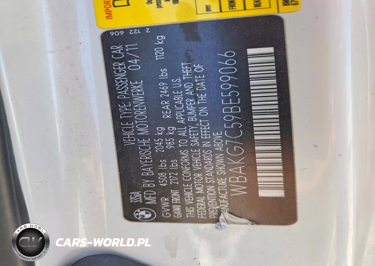 2011 BMW 335 I VIN:WBAKG7C59BE599066 - 13