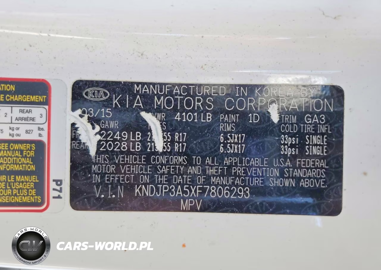 2015 Kia Soul + VIN:KNDJP3A5XF7806293 - 13
