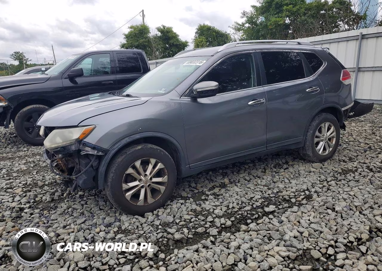 2015 Nissan Rogue Sv VIN:KNMAT2MV2FP532377 - 1