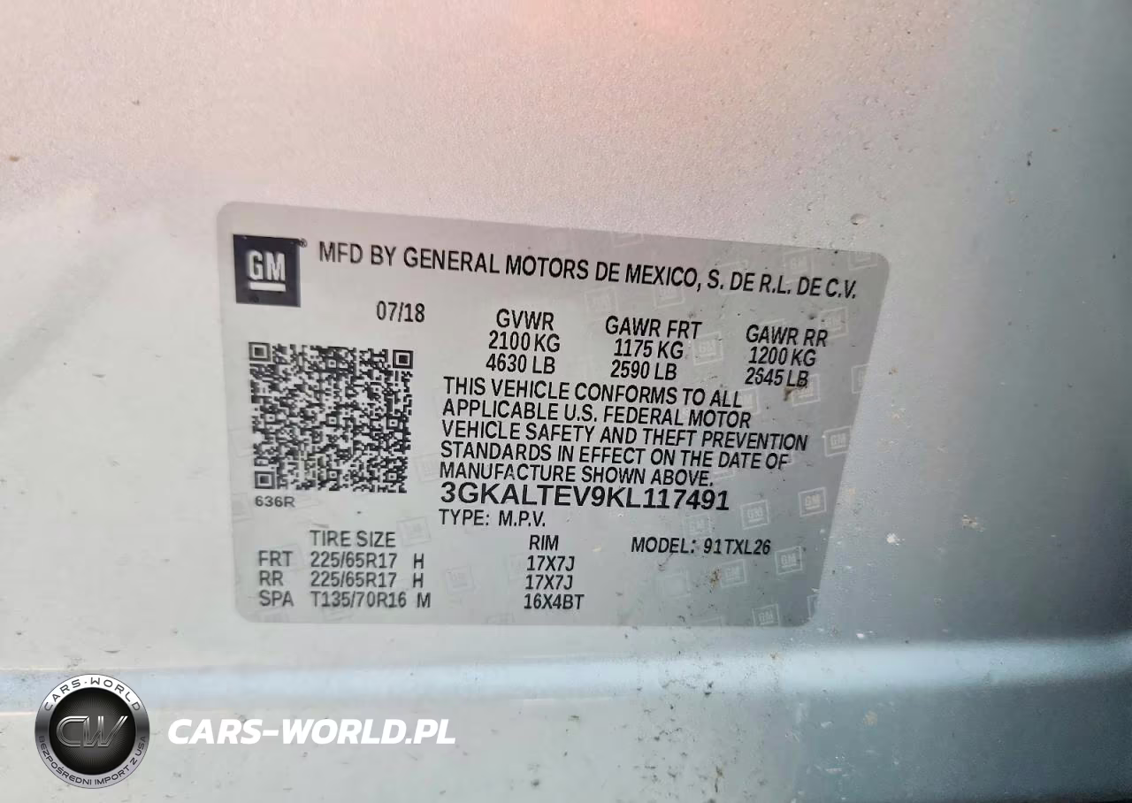 2019 GMC Terrain Sle VIN:3GKALTEV9KL117491 - 13