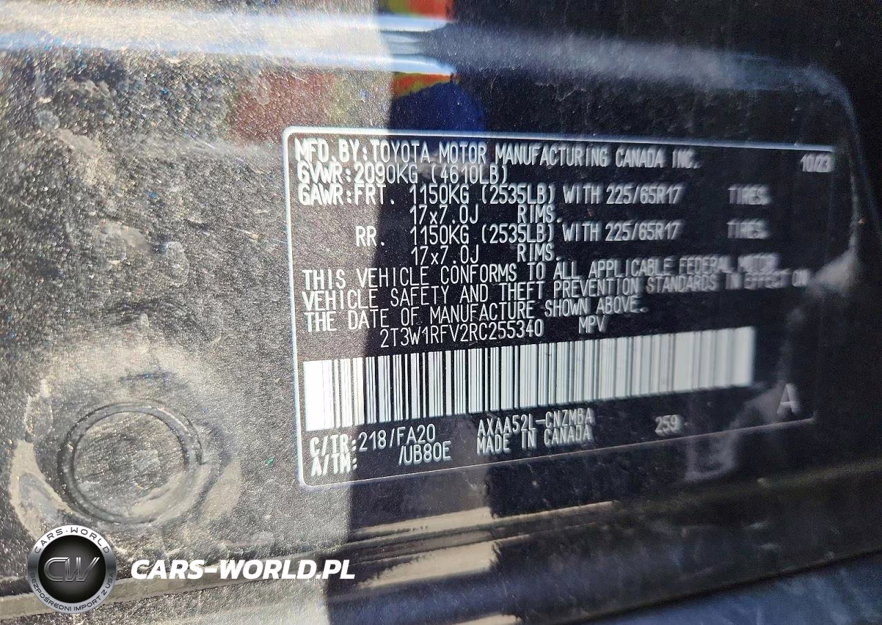 2024 Toyota Rav4 Xle VIN:2T3W1RFV2RC255340 - 13