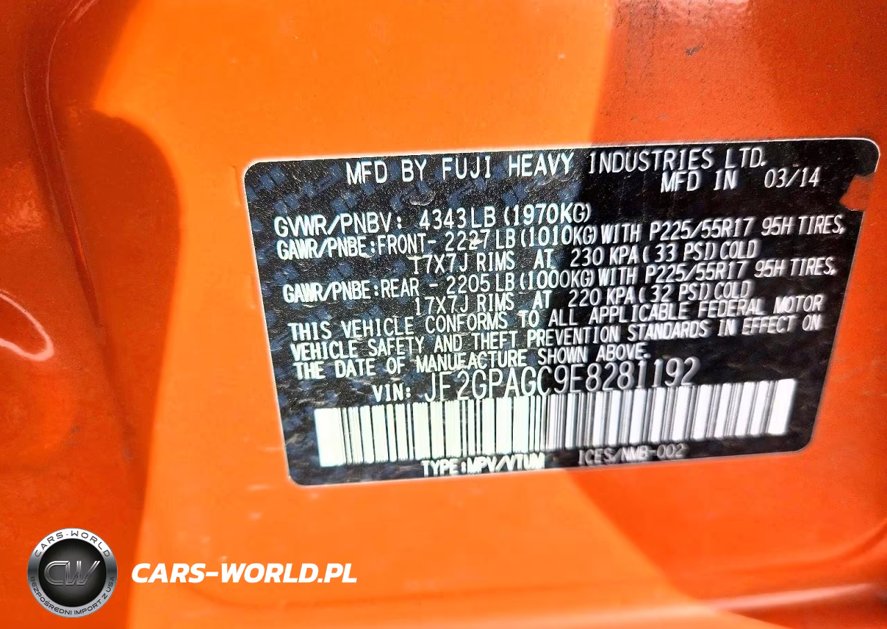 2014 Subaru Xv Crosstrek 2.0 Limited VIN:JF2GPAGC9E8281192 - 14