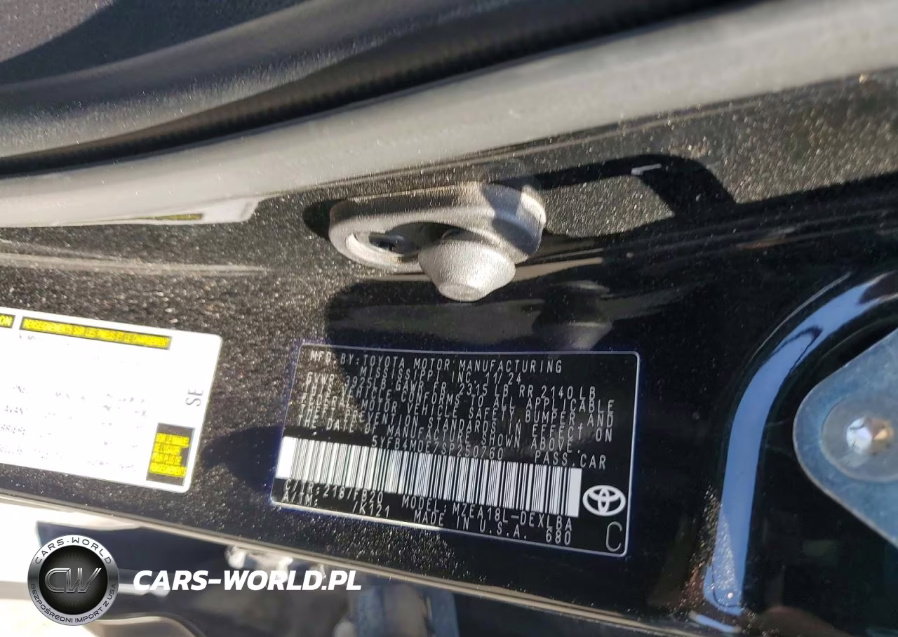 2025 Toyota Corolla Le VIN:5YFB4MDE7SP250760 - 12