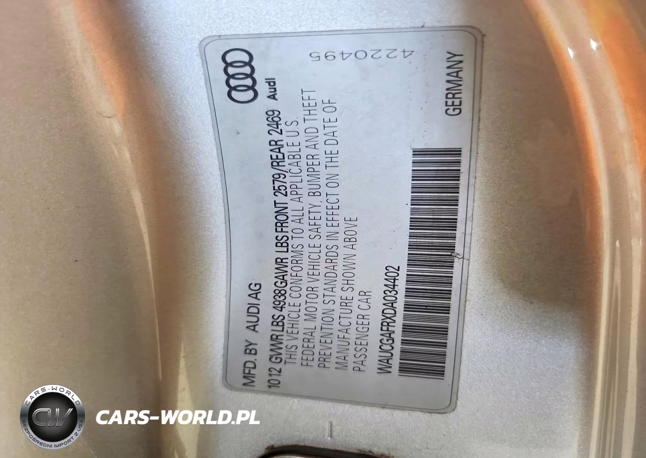 2013 Audi S5 Premium Plus VIN:WAUCGAFRXDA034402 - 12