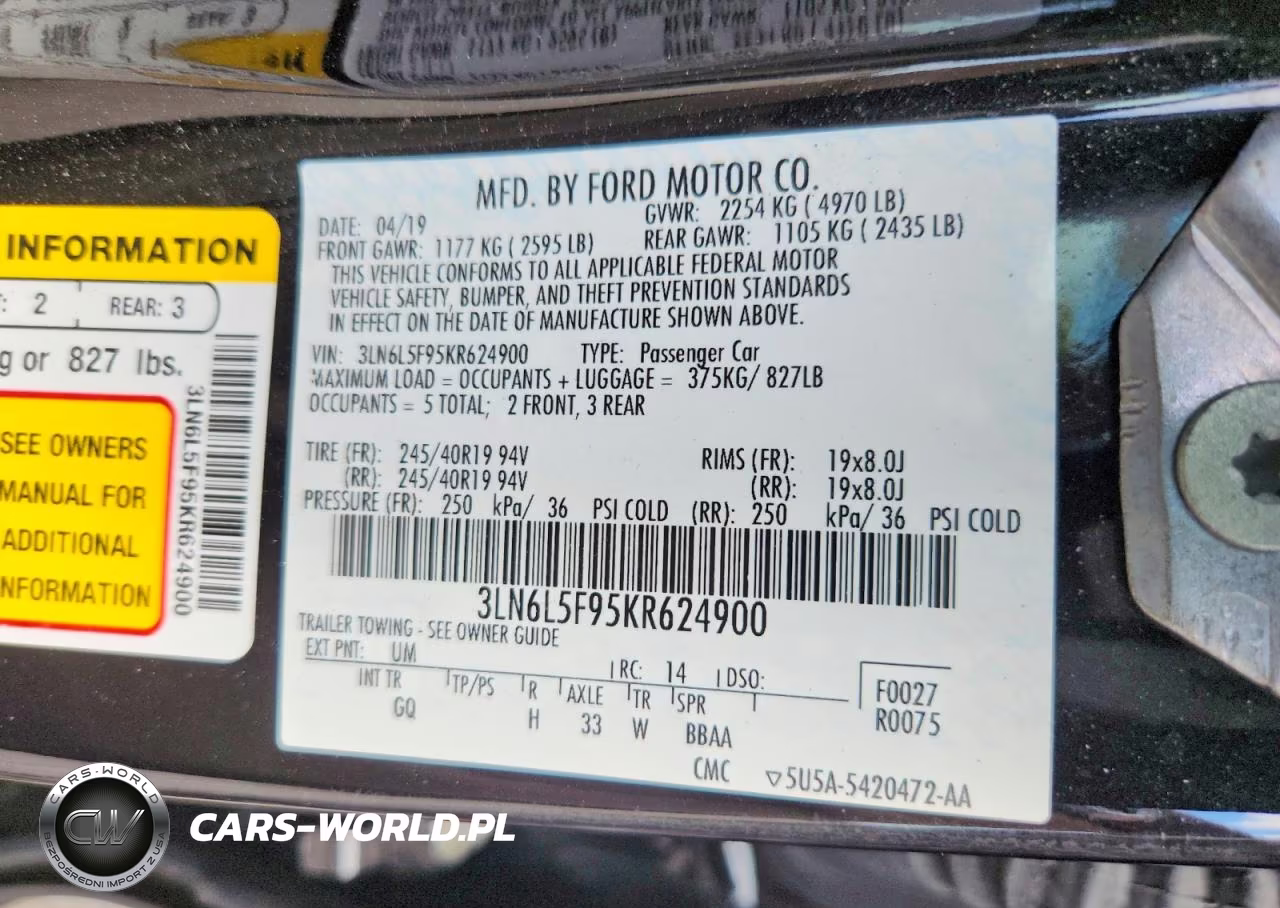 2019 Lincoln Mkz Reserve Ii VIN:3LN6L5F95KR624900 - 12