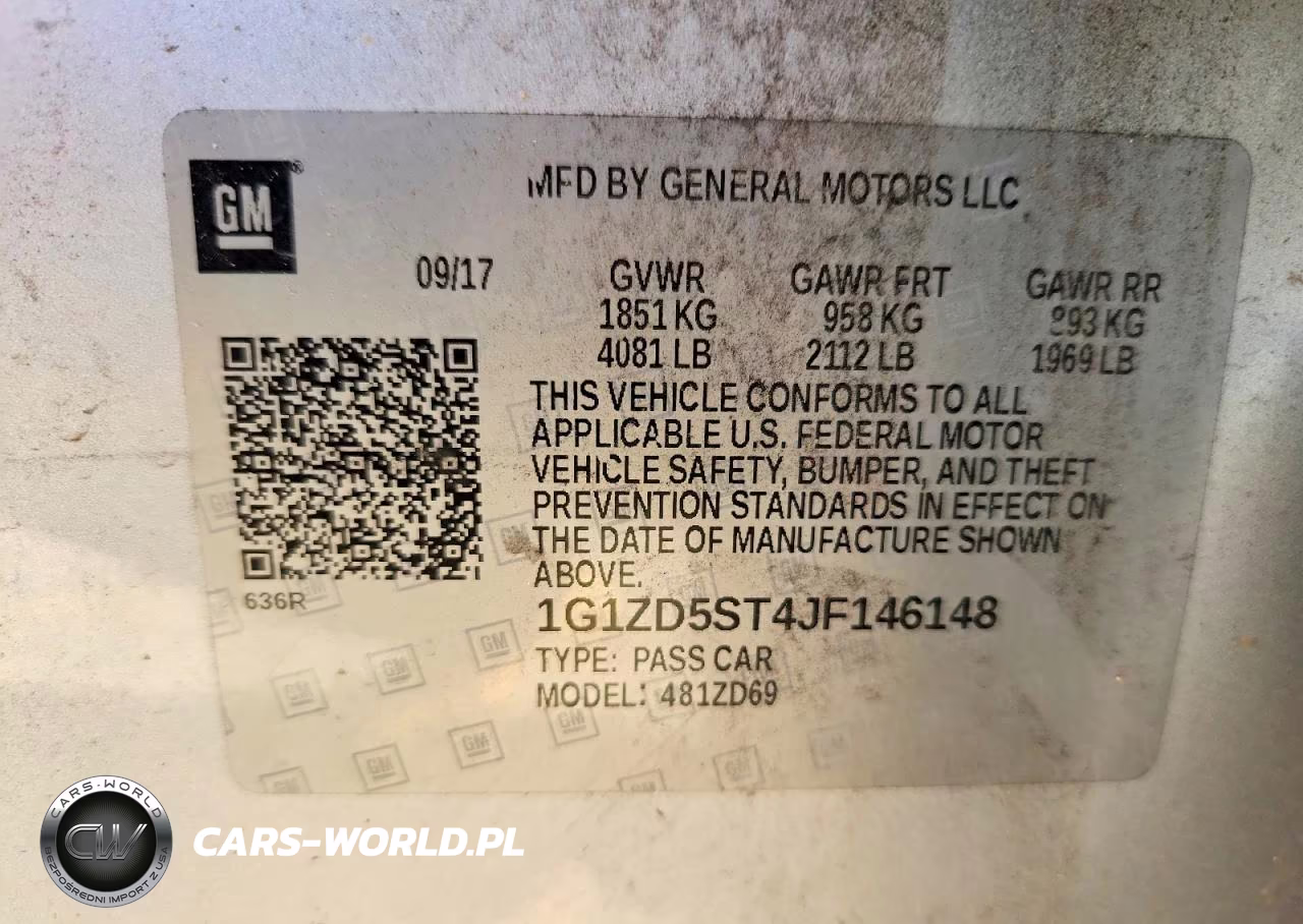 2018 Chevrolet Malibu Lt VIN:1G1ZD5ST4JF146148 - 12
