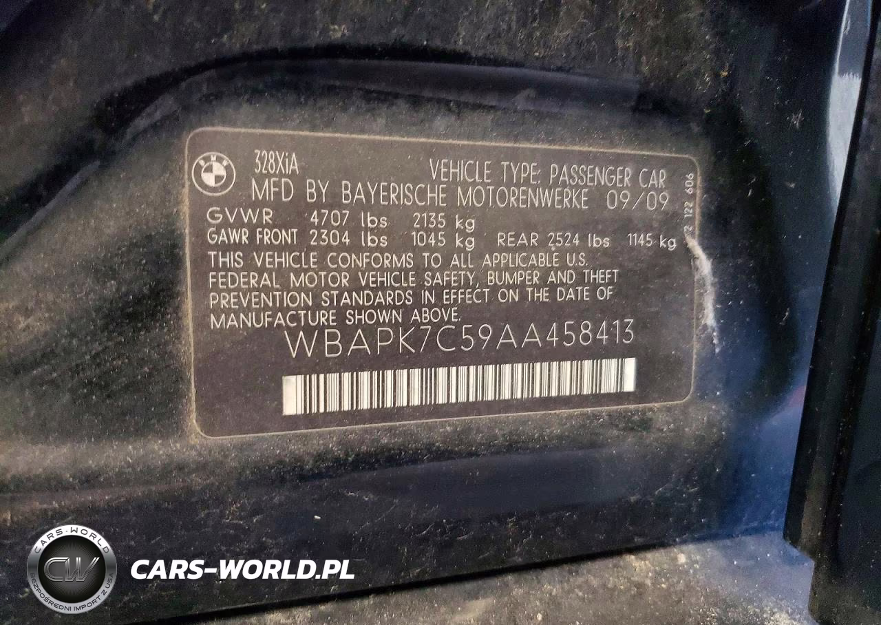 2010 BMW 328 Xi VIN:WBAPK7C59AA458413 - 12
