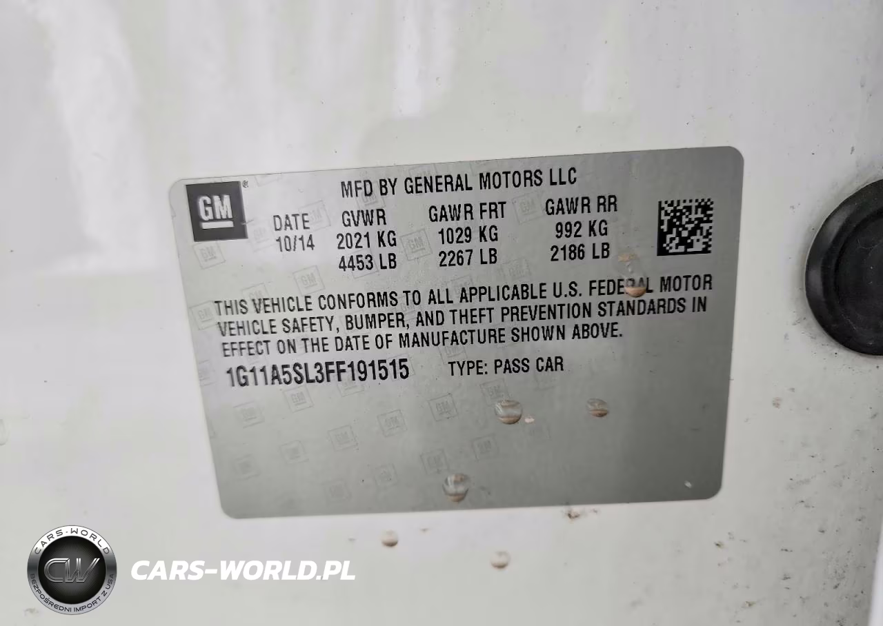 2015 Chevrolet Malibu Ls VIN:1G11A5SL3FF191515 - 12