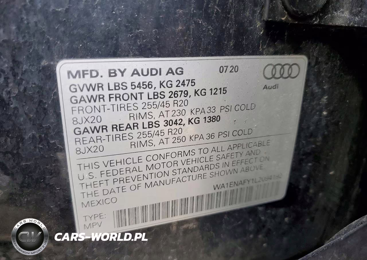 2020 Audi Q5 Titanium Premium Plus VIN:WA1ENAFY1L2094192 - 13
