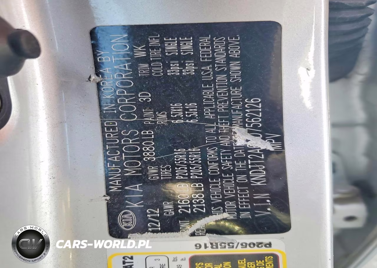 2013 Kia Soul + VIN:KNDJT2A63D7562126 - 13