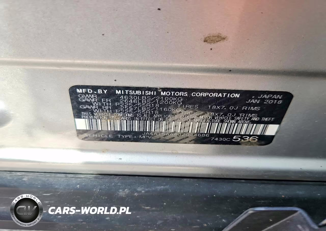2018 Mitsubishi Eclipse Cross Se VIN:JA4AT5AA4JZ044686 - 14