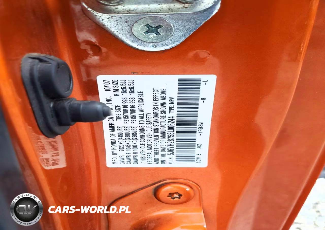 2008 Honda Element Ex VIN:5J6YH28758L006244 - 12