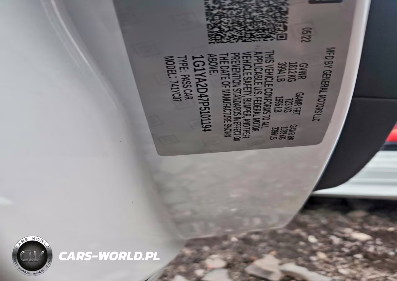 2023 Chevrolet Corvette Stingray 1Lt VIN:1G1YA2D47P5101194 - 12
