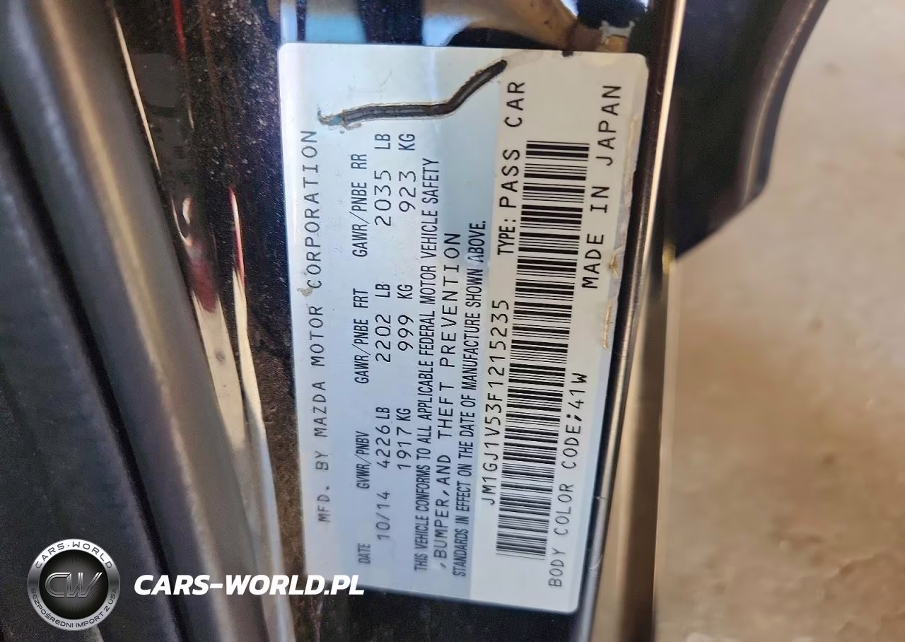 2015 Mazda 6 Touring VIN:JM1GJ1V53F1215235 - 12