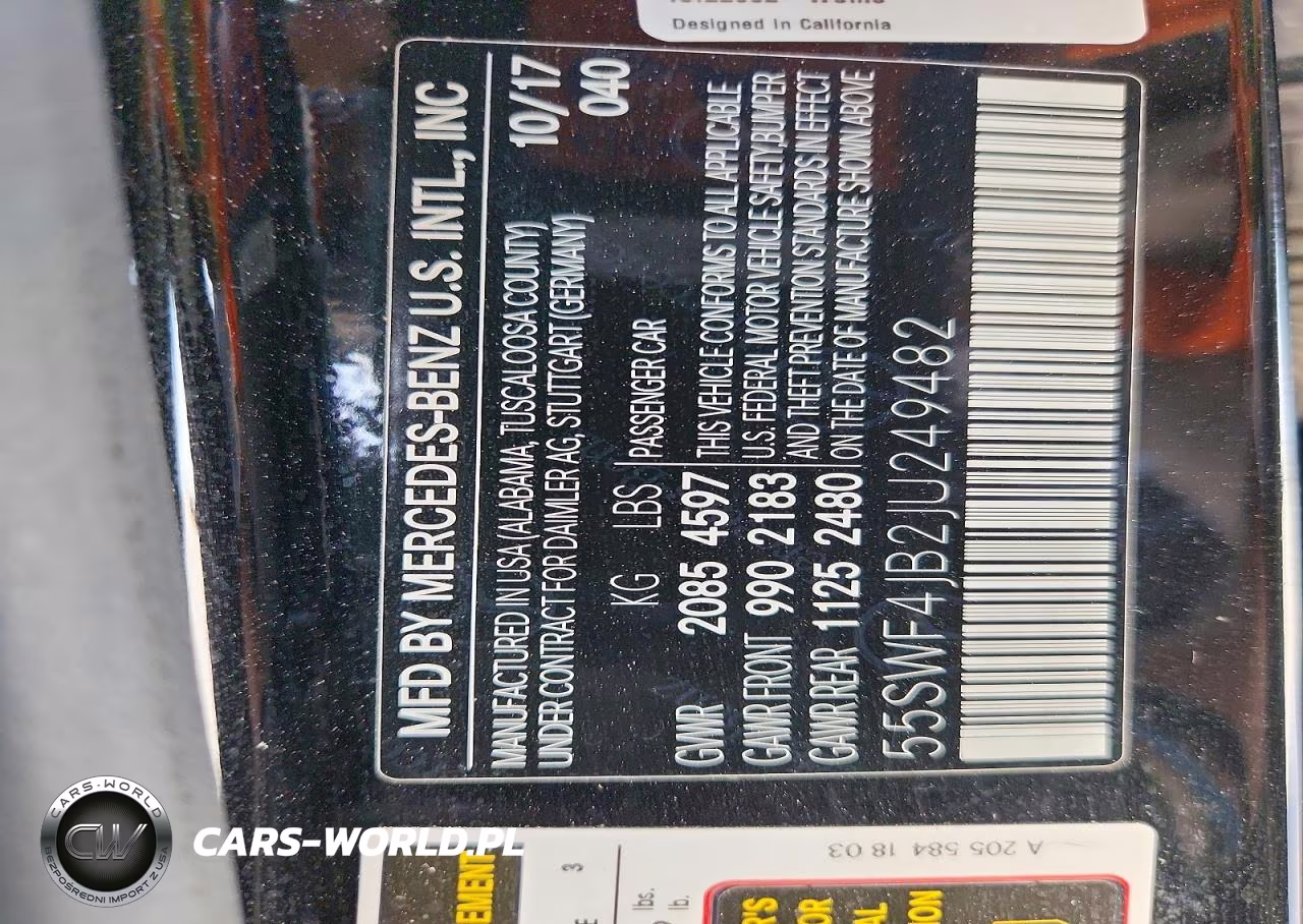 2018 Mercedes-Benz C 300 VIN:55SWF4JB2JU249482 - 12