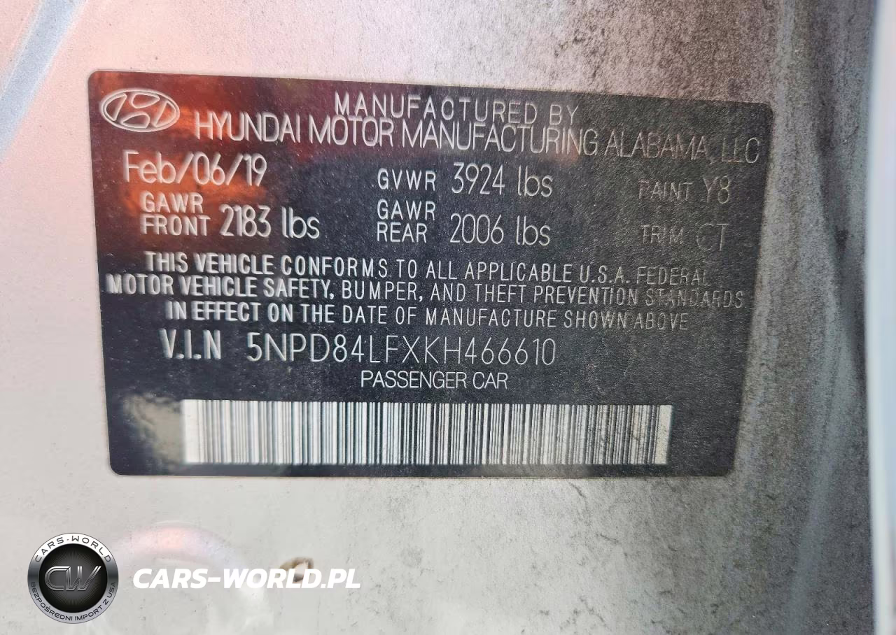 2019 Hyundai Elantra Sel VIN:5NPD84LFXKH466610 - 13