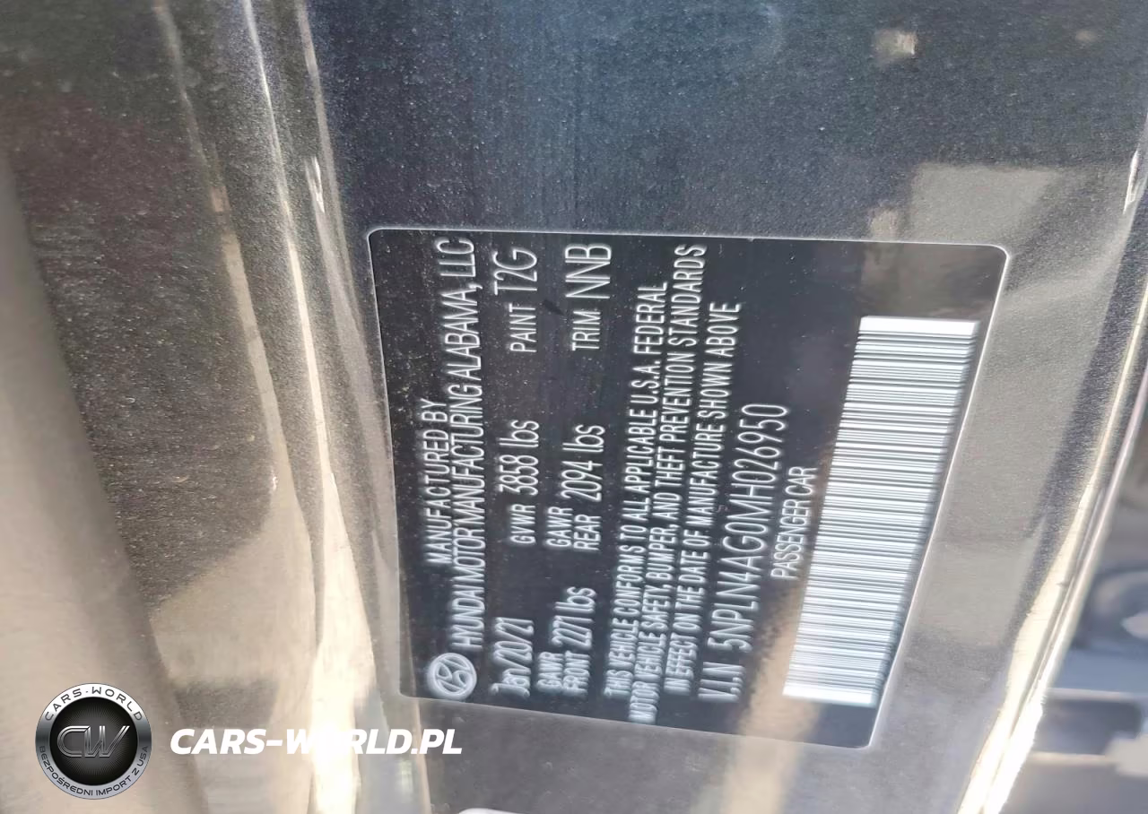2021 Hyundai Elantra Sel VIN:5NPLN4AG0MH026950 - 12