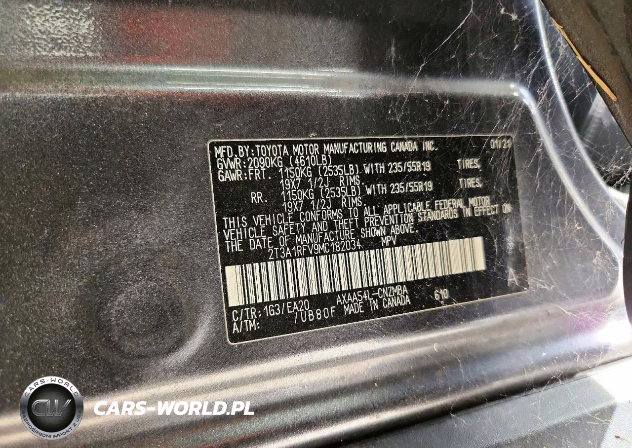 2021 Toyota Rav4 Xle Premium VIN:2T3A1RFV9MC182034 - 13