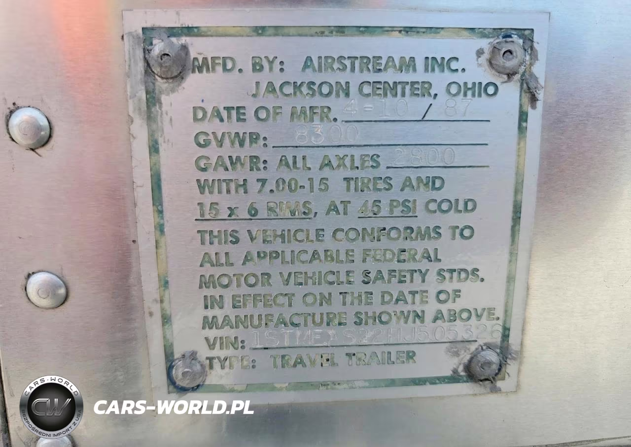 1987 Airstream Excella Camper VIN:1STMEAS22HJ505326 - 10