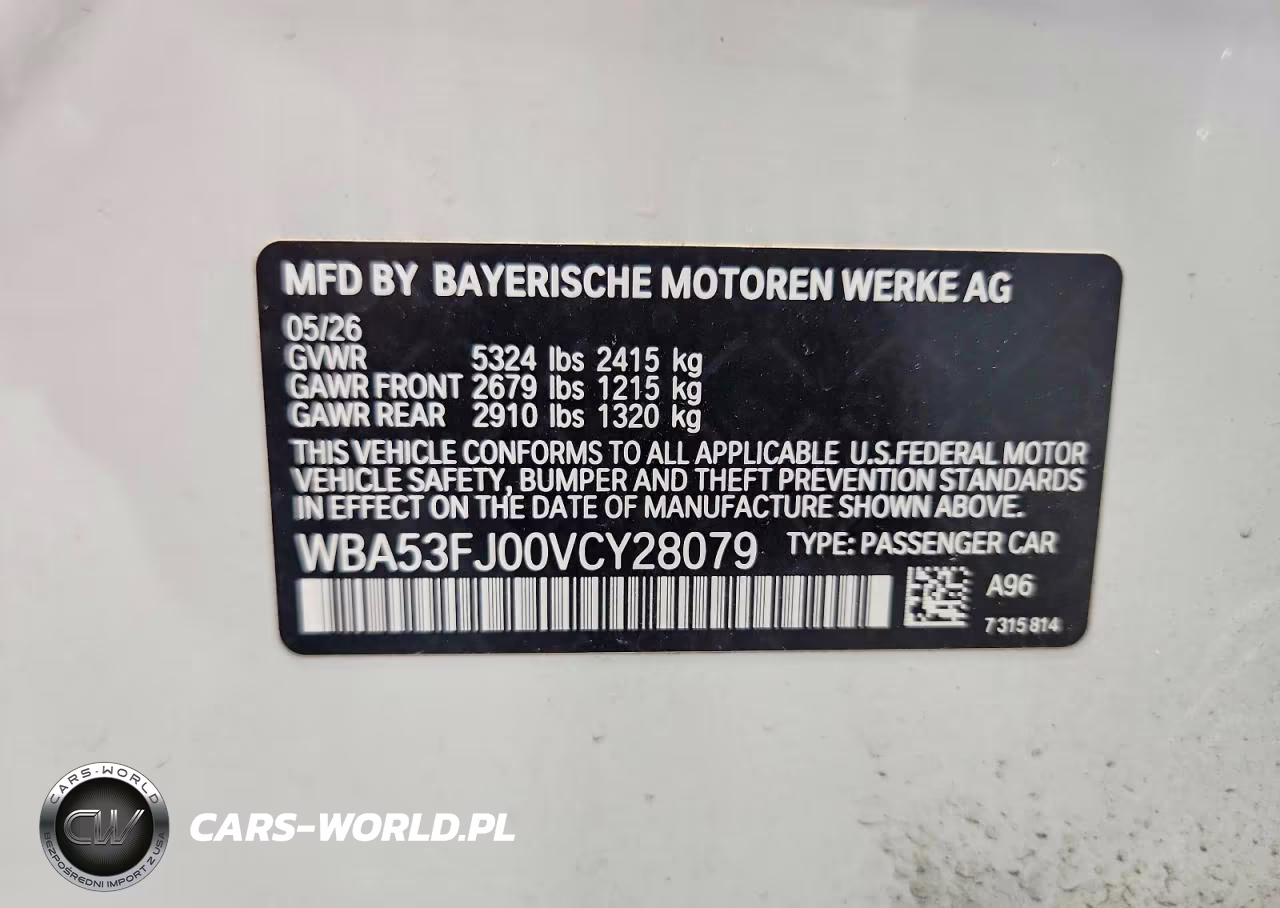 2027 BMW 530 Xi VIN:WBA53FJ00VCY28079 - 12