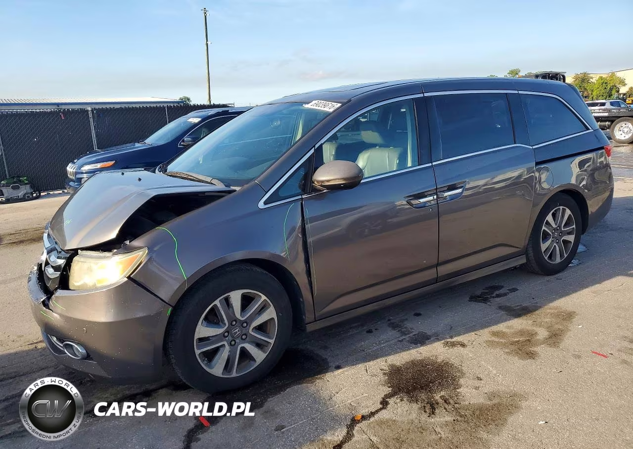 2014 Honda Odyssey Touring VIN:5FNRL5H90EB078155 - 1