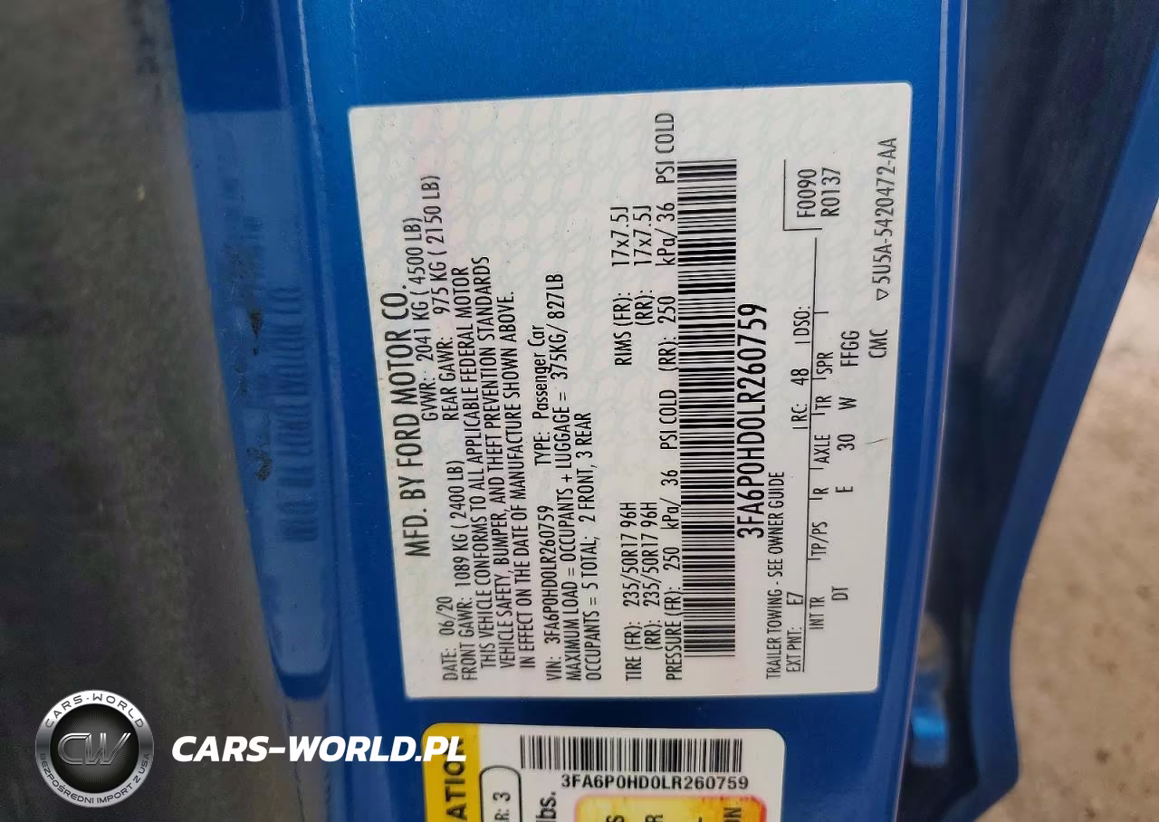 2020 Ford Fusion Se VIN:3FA6P0HD0LR260759 - 12
