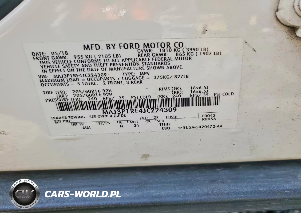 2018 Ford Ecosport S VIN:MAJ3P1RE4JC224309 - 12