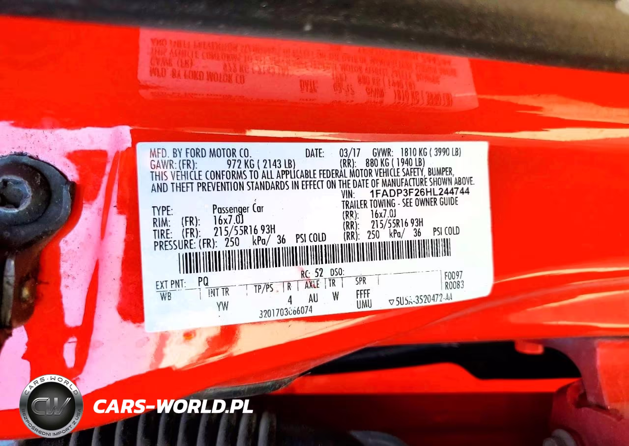2017 Ford Focus Se VIN:1FADP3F26HL244744 - 12