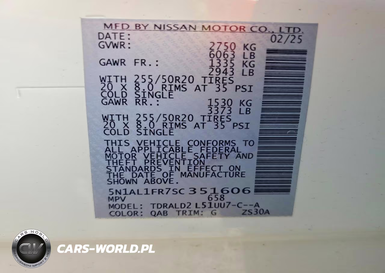 2025 Infiniti Qx60 Luxe VIN:5N1AL1FR7SC351606 - 13