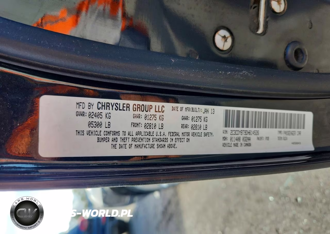 2013 Dodge Challenger R VIN:2C3CDYBT9DH614526 - 12