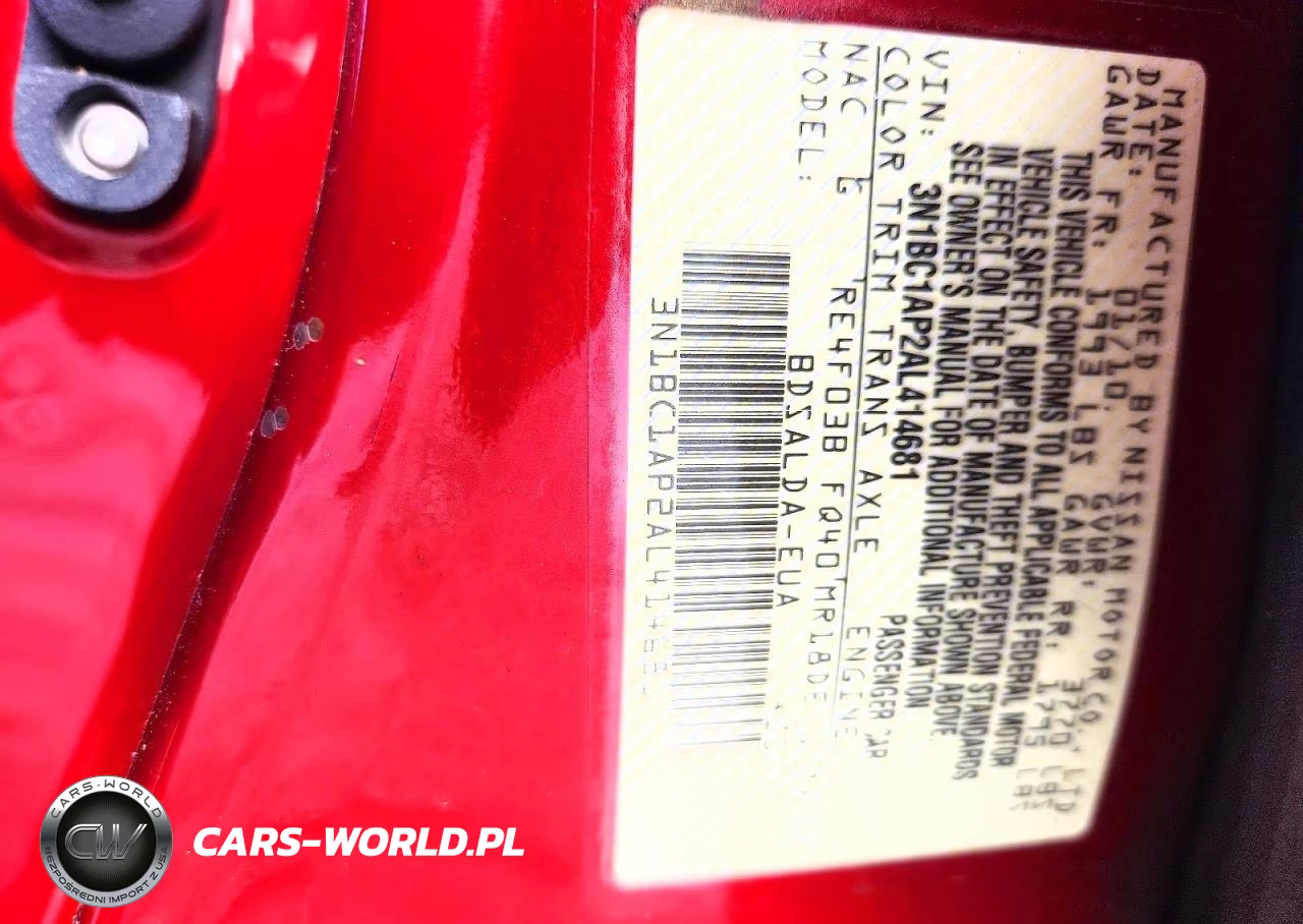2010 Nissan Versa 1.8 S VIN:3N1BC1AP2AL414681 - 13