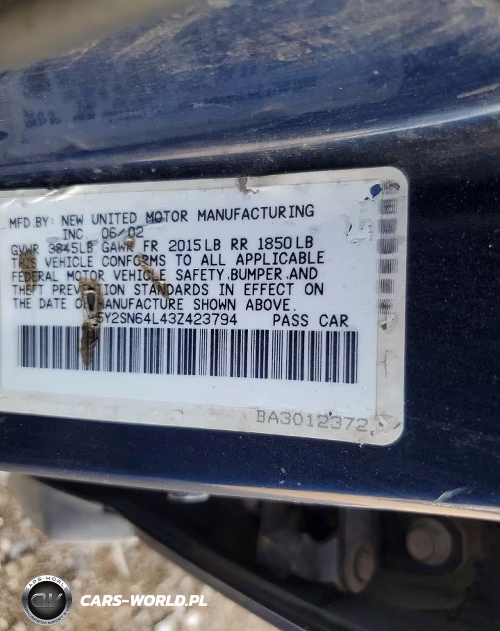 2003 Pontiac Vibe Gt VIN:5Y2SN64L43Z423794 - 12