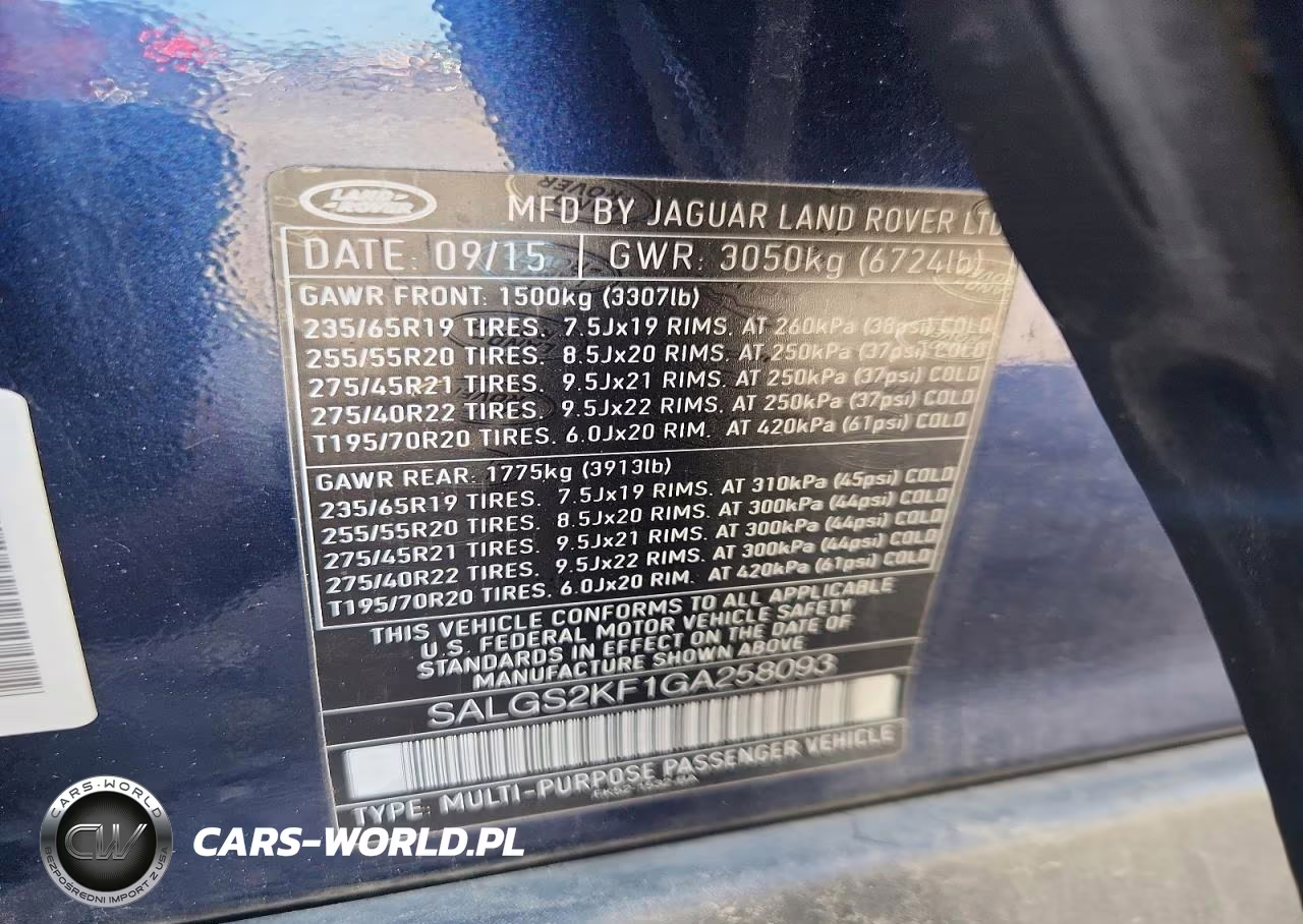 2016 Land Rover Range Rover Hse VIN:SALGS2KF1GA258093 - 13