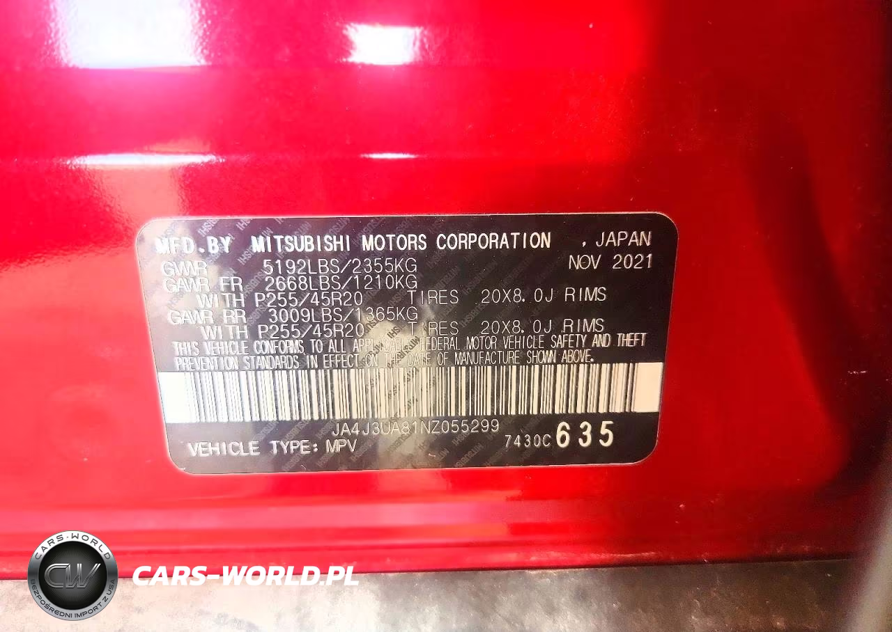2022 Mitsubishi Outlander Se VIN:JA4J3UA81NZ055299 - 14