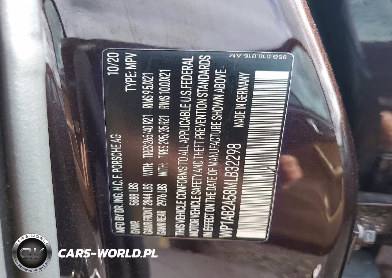 2021 Porsche Macan S VIN:WP1AB2A58MLB32298 - 13