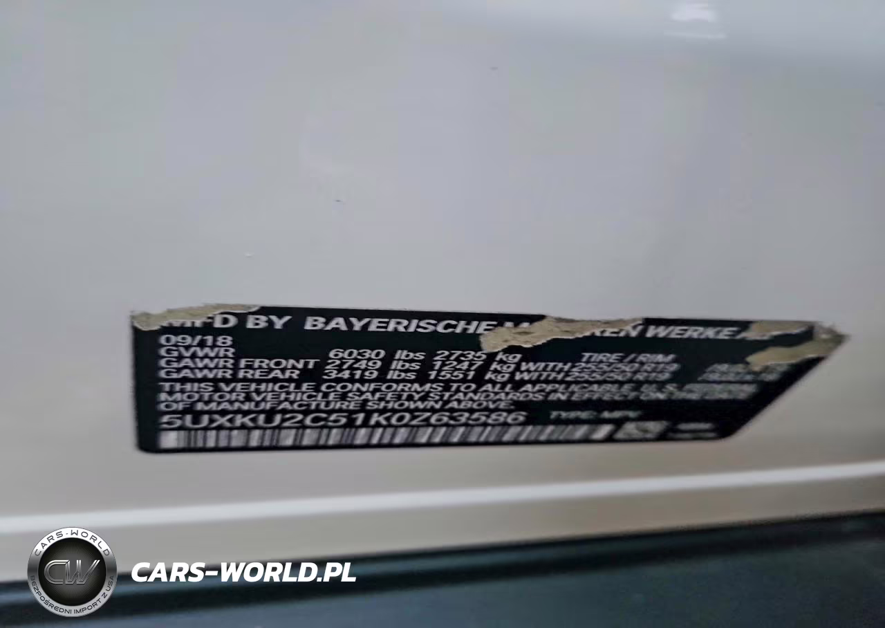 2019 BMW X6 xDrive35I VIN:5UXKU2C51K0Z63586 - 13