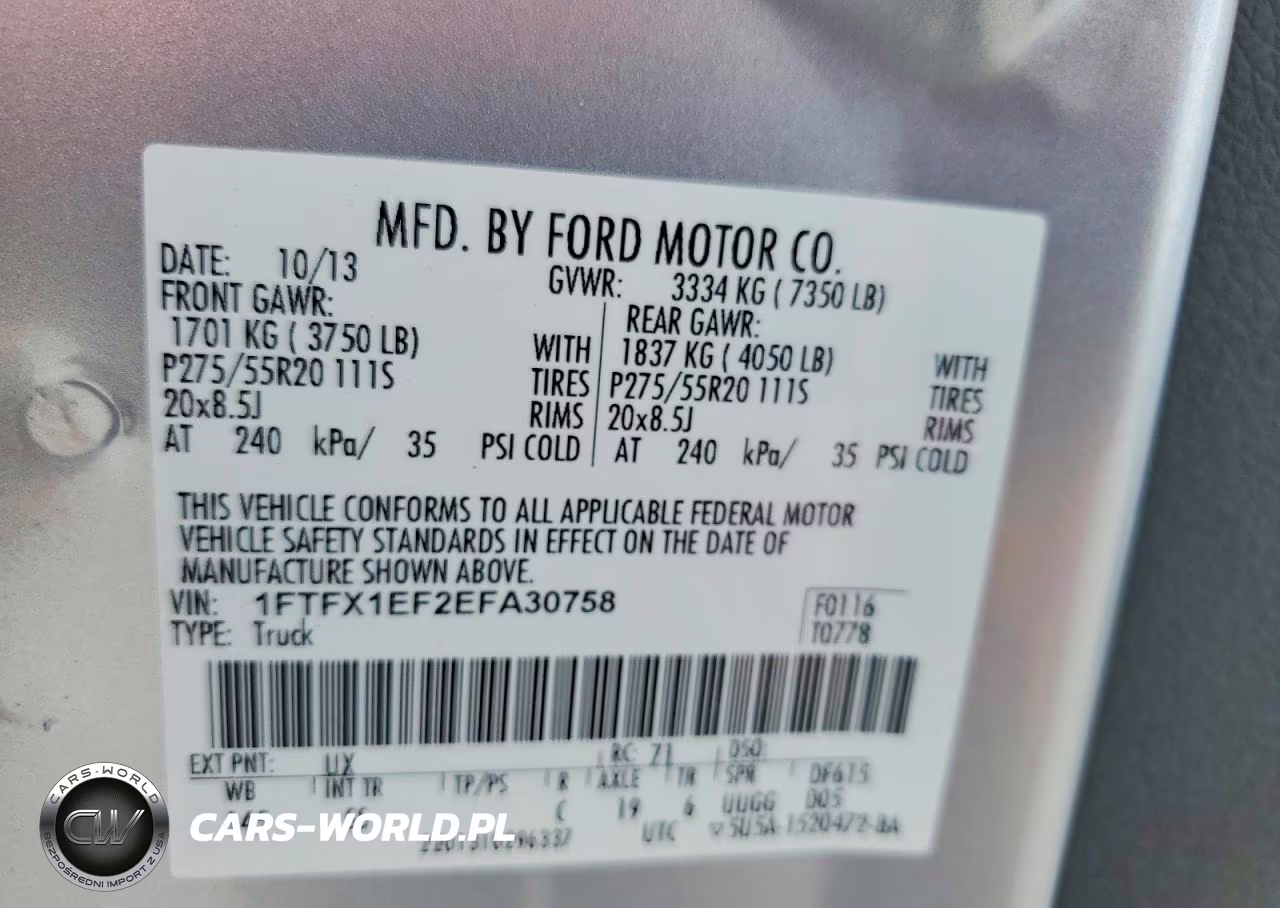 2014 Ford F150 Super Cab VIN:1FTFX1EF2EFA30758 - 12