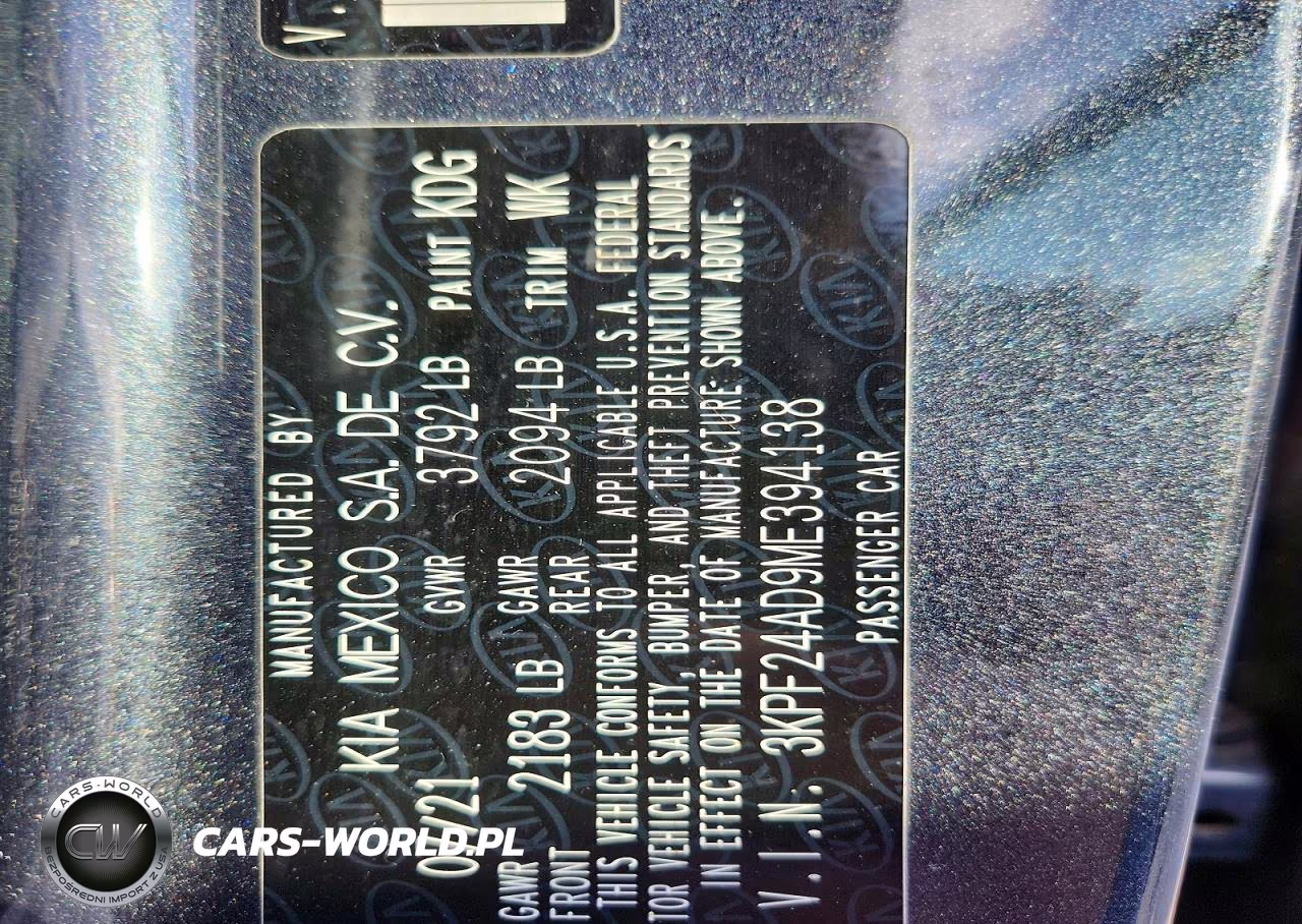 2021 Kia Forte Fe VIN:3KPF24AD9ME394138 - 13