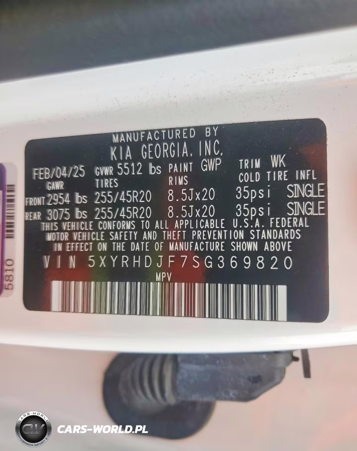 2025 Kia Sorento Ex VIN:5XYRHDJF7SG369820 - 14